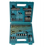Makita B-49373 75 Piece Screwdriver & Drill Bit Set - Masonry HSS Wood Drills